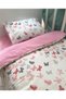100% Cotton 50X90 Furniture Crib Edge Protection Sleeping Set with Pink Butterfly (7 Pieces) - 4