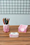 Marble Concrete Office Set Pen Holder Memo Pad Holder Paper Clip