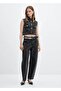 Mid-Rise Slouchy Cargo Jean Pants - 2