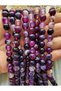Purple Agate Natural Stone String 8 mm Natural Stone Jewelry Design - 2