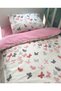 100% Cotton 50X90 Furniture Crib Edge Protection Sleeping Set with Pink Butterfly (7 Pieces) - 3
