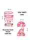 Fairy Girl / Girl's Birthday Table Decoration Cake Decoration Set for 2 Years Old - 4