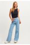 Women's Black Ribbed Halter Collar Knitted Tank Top - 3