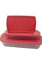 Red Lid Rectangular Pyrex Set 3 Pieces - 2