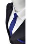 Dobby Woven Tie and Handkerchief in Parliament Blue Color
