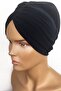 Bonnet Filled Drape External Bonnet Ready Turban Navy Blue Women's Hijab Bonnet Lined Filled Hijab - 2