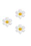 3 Pieces White Daisy Foil Balloon 50X40 cm