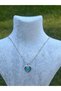 Heart Jewelled Steel Necklace