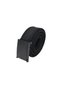 Unisex Men's Women's Black Woven Tactical Canvas Sport Denim Cloth Belt with Black Buckle