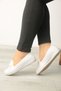 White Orthopedic Sole Soft Women's Ballerina Shoes - 4