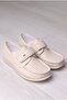 Cream Velcro Boys' Shoes
