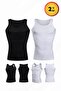 Men's Athlete Corset Athlete Waist Chest Belly Toning Posture Corrector Black White 2-Piece Athlete Set - 2