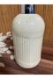 Red Ceramic Ala Collection Silvery Beige Single Liquid Soap Dispenser - 4