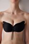 Black Strapless Strapless Chest Lifting Evening Dress Wedding Dress Invisible Drawstring Adhesive Bra - 4