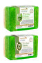 Set of 2 Natural Pumpkin Fiber Aloe Vera Soap and Pumpkin Fiber Tea Tree Soap - 2