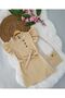 Beige Colored Girl's Dress and Bag Set - Frilly