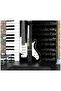 Special Edition 3D Digital Printing 140 cm * 240 Double Wing 2 Pieces Background Curtain Guitar Music Note Premium Luxury Brand Living Room Bedroom Heat Sound Insulation Room Darkness Anti-Crease - 2