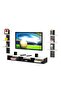 Modern Wall-Mounted TV Shelf with Storage Black And White - 2