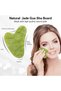 Face Roller Massage And Gua Sha Facial Tools Set-Natural Jade Gua Sha Massage Tool For Face - 5