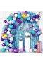 1 Year Old Rainbow Foil Mermaid Luxury Balloon Chain Birthday Party Set Decoration - 3