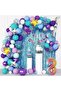 8 Years Old Rainbow Foil Mermaid Luxury Balloon Chain Birthday Party Set Decoration - 2