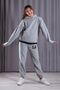 OversizE HoodEd Tracksuit SEt - Sweatshirt and Jogger, 3 ThrEad PrintEd - 2