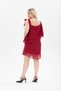 One Shoulder, Burgundy Chiffon Dress, Evening Dress New Season, Stylish Night - 5