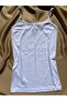Corduroy, Cotton, Lycra, 4 Pieces Women's Rope Strap Ribbed Undershirt (Pink-Blue-Green-White) - 3