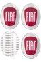 Fiat Wheel Center Hub Badge Sticker 56mm 1 Set (4 Pieces) - 2
