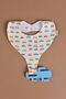 Liquid Proof Pacifier Holder Bib - Colorful Cars - 2