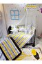 70x110 Baby Sleeping Set with Mosquito Net Zigzag Pattern 12 Pieces Compatible with Park Cribs (crib Not Included) - 4