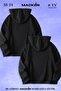 Dear Couple Combination Stone Age Printed Special Design Hooded Sweatshirt Set of 2 Set - 2