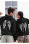 Dear Couple Combination Angel and Guardian Printed Special Design Hooded Sweatshirt Set of 2 Set - 2