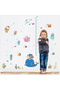 Underwater World Whale Sea Animals Children's and Baby's Room Height Meter Wall Sticker Set - 3
