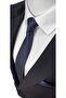 Indigo Blue - Anthracite Gray - Navy Blue Set of 3 Dobby Tie and Handkerchief - 4