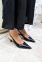 Mesali Women's Black Snake Pattern Mini-Heel Sandals - 6