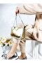 Women's Gold Gold Chain Shoulder and Shoulder Bag - 3