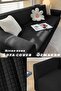 غطاء أريكة مرن قابل للتمدد وقابل للغسل بنمط مربع لثلاثة أشخاص قطعة واحدة