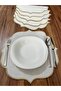 6 Pieces Gold Embroidered American Serving Plate
