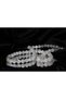 Facet Cut Moonstone Necklace - Glitter of Mystery and Purity, Blue Glitter - 2