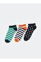 Kids Striped Boys' Booties Socks 3-Piece Set