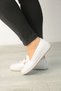 White Orthopedic Sole Soft Women's Ballerina Shoes - 3