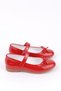 Bow Girls' Casual and Evening Dress Ballerina Shoes Red Patent Leather - 2