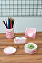 CONCRETE OFFICE SET PEN HOLDER CUP HOLD NOTEBOOK HOLDER Paper Clip Holder Business Card Holder