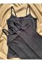 Corduroy, Cotton, Lycra, 4 Pieces (Black) Women's Rope Strap Ribbed Undershirt