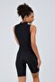 Single Piece Swimsuit with Thick Straps Half Zipper Surfer Shorts Sea Pool Swimsuit - 2