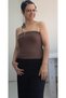 Brown Strapless Light Badi Athlete T-shirt - 5