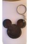 Mickey Mouse Transparent Black Color and Glitter Keychain with Silver Accessories Handmade Epoxy Gift - 3