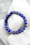 Lapis Lazuli Bracelet Lapis Bracelet Flexible String Fits Any Wrist Natural Stone Bracelet - 4
