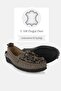 Women's Mink Color Genuine Natural Leather Daily Flat Shoes - 3